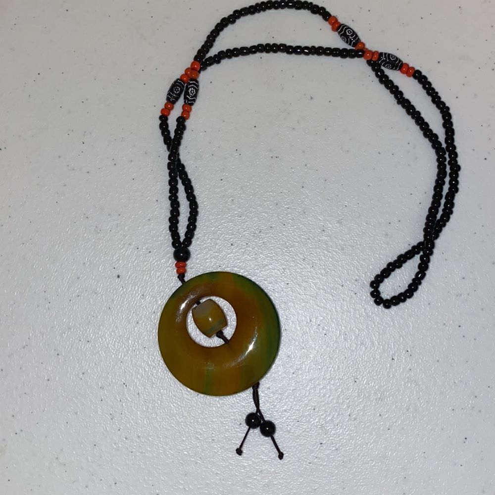 2 Statement Necklaces with Circular Pendants - Picture 5 of 7